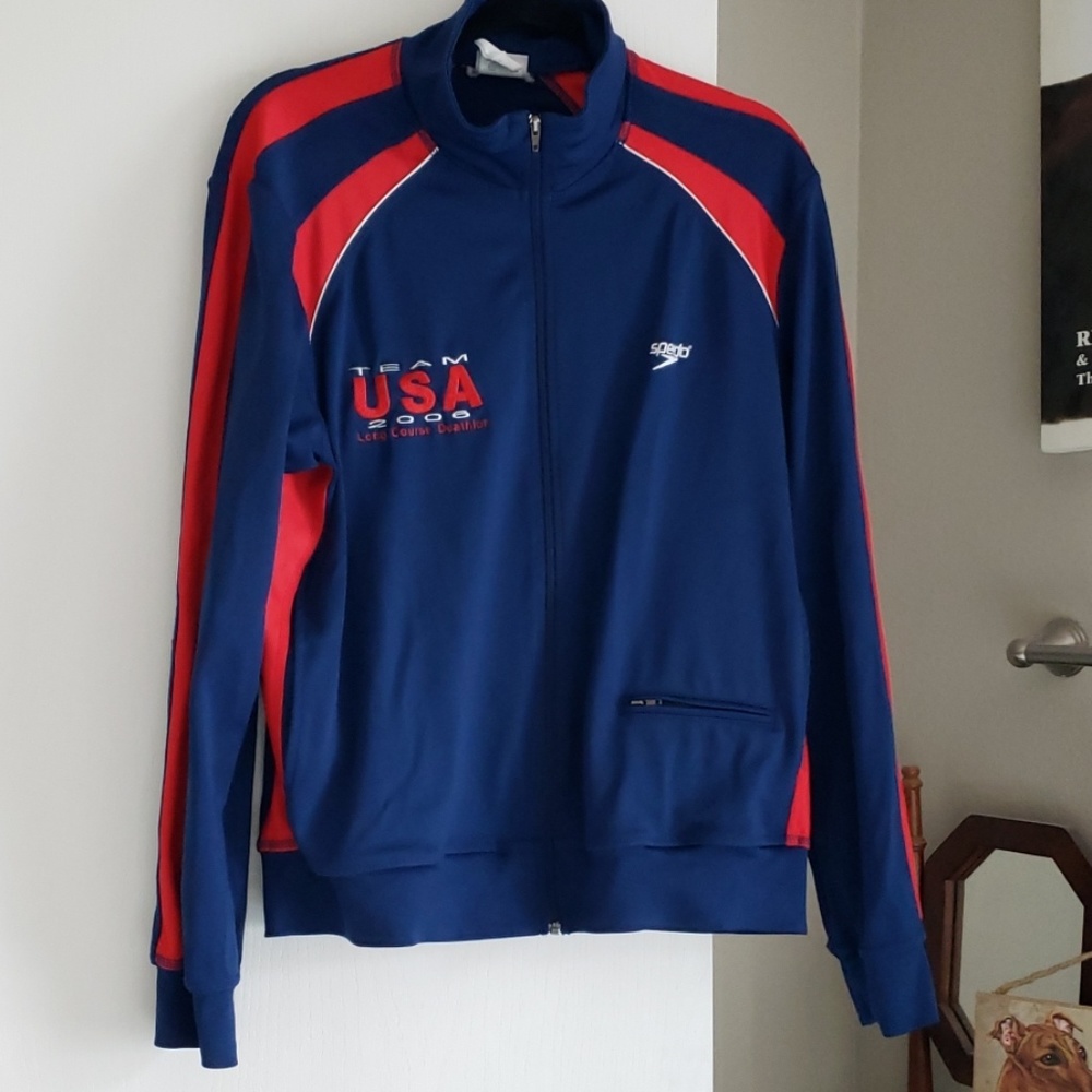 Vintage Team USA Track And Field 2006 Speedo Jacket Size M